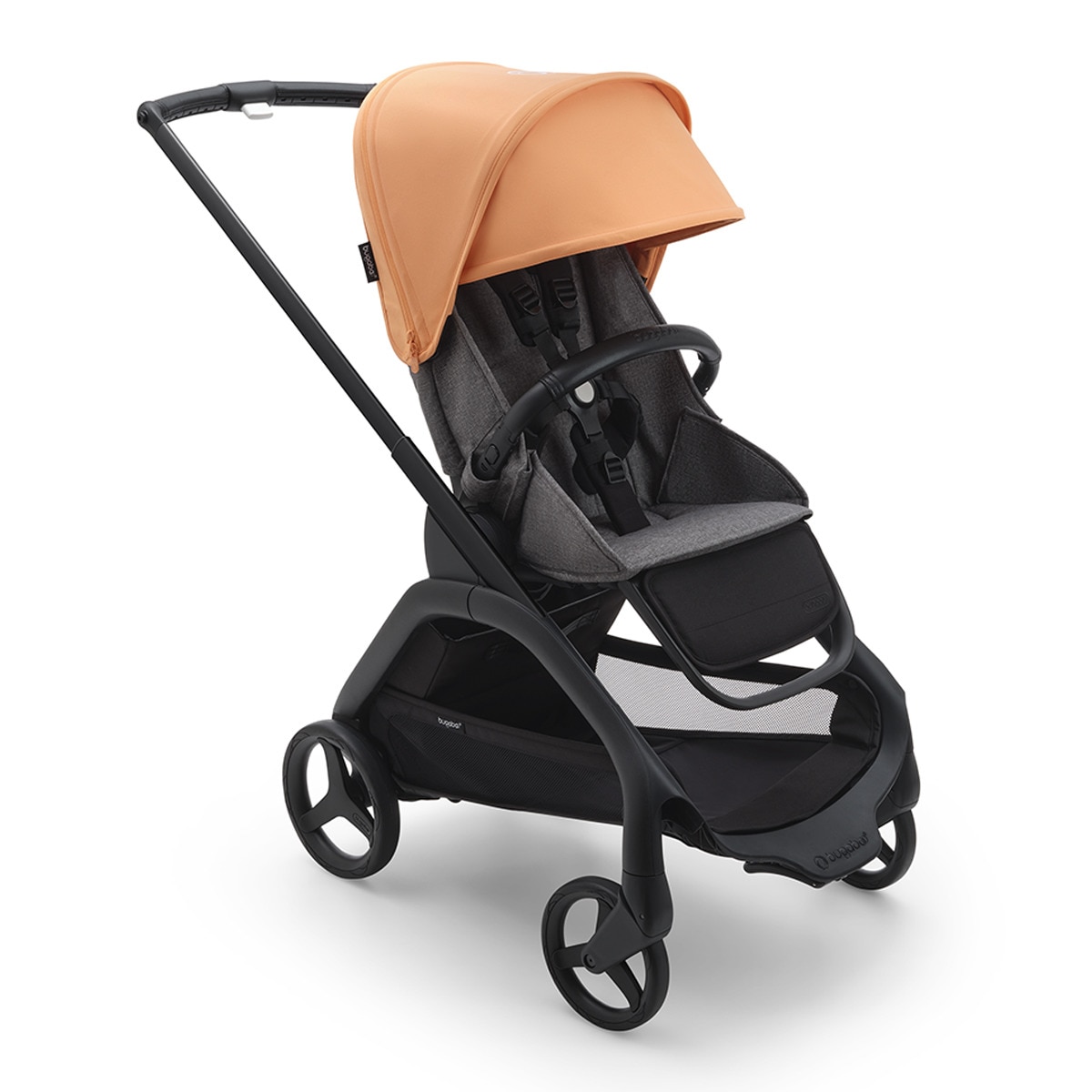 Imagem 0 de Carrinho de Passeio Dragonfly - Base Preto/Cinzento Melange com Capota Coral Ilha