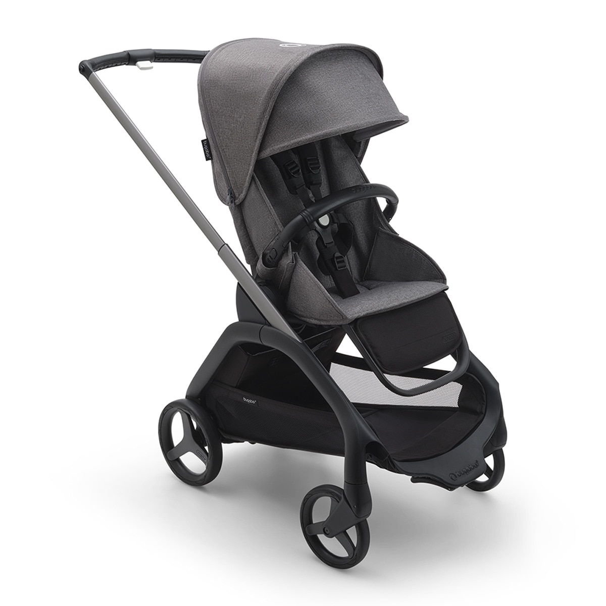 Silla de paseo Bugaboo Dragonfly base grafito/gris melange con capota gris melange Gris-1