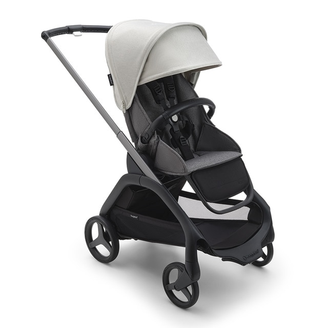 Imagen 0 de Silla de paseo Bugaboo Dragonfly base grafito/gris melange con capota blanco niebla