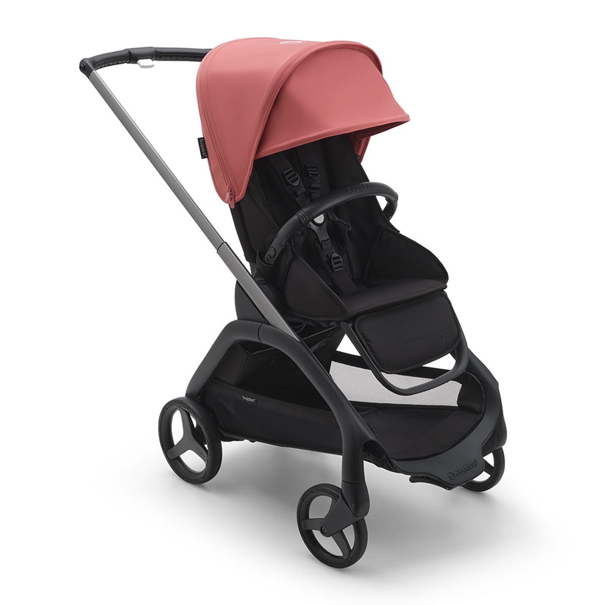 Imagem 0 de Carrinho de Passeio Dragonfly - Base Grafite/Preto Meia-noite com Capota Vermelho Amanhecer