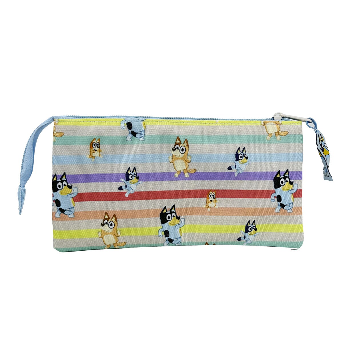 Portatodo triple con 5 compartimentos Bluey CyP Brands azul claro multicolor Azul claro / Multicolor-4