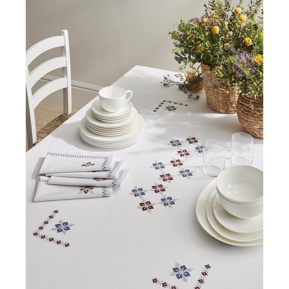 Prato de Sobremesa Sofía - Branco Branco-8