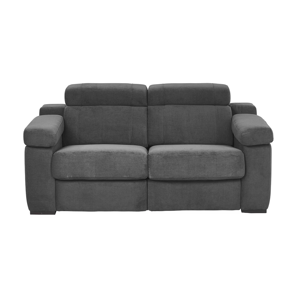 Sofá de 2 Lugares com 2 Lugares com Relax Elétrico City Antracite-1