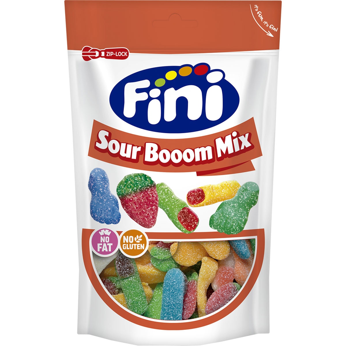 Sour Boom Mix golosinas surtidas sin gluten y sin aceite de palma bolsa 165 g