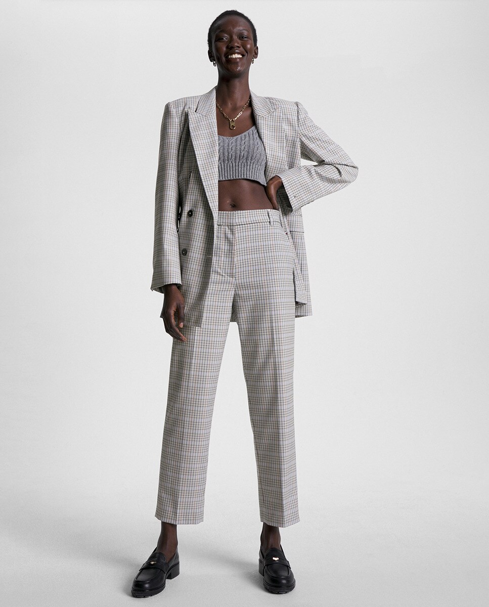 Pantalon coupe tapered taille haute