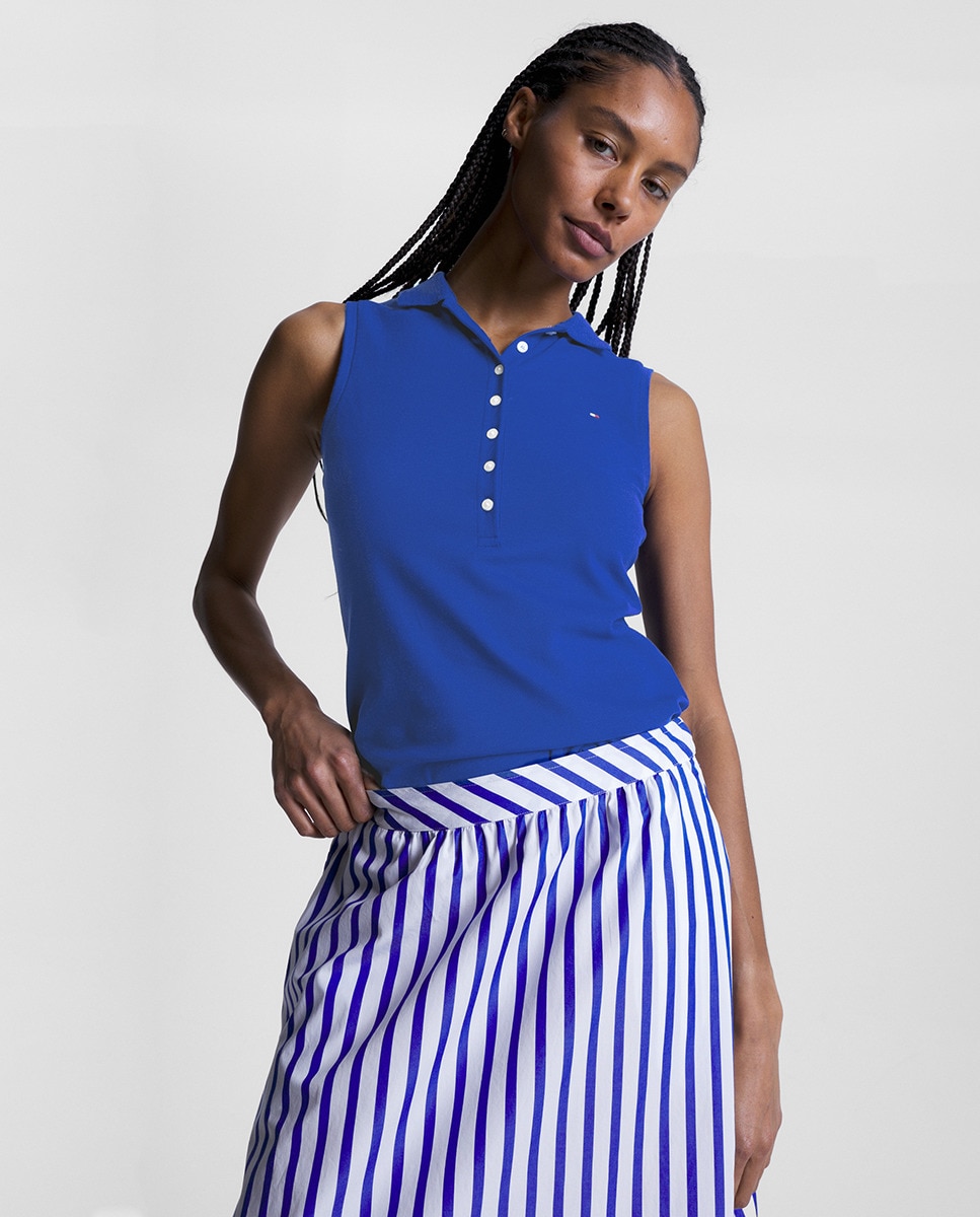 Polo cintré sans manches