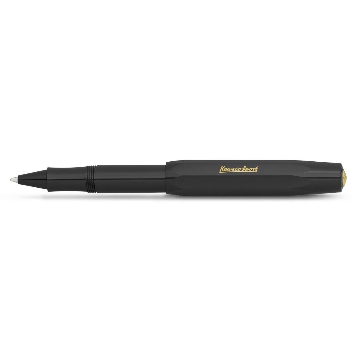Caneta Roller Ball com Tampa Sport Classic Kaweco Preta e Dourada 1