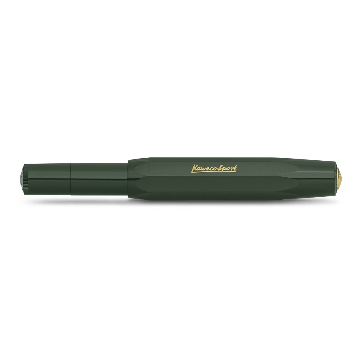 Caneta de aparo Sport Classic Especial Kaweco verde e dourada 2