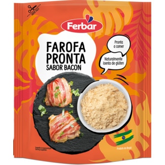 Farofa Sabor Bacon embalagem 250 g - Ferbar