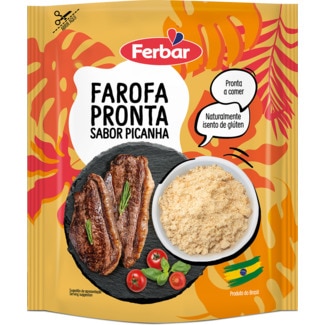 Farofa Sabor a Picanha embalagem 250 g - Ferbar