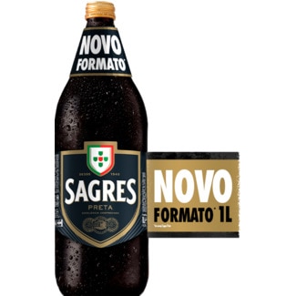 Cerveja Preta garrafa 1 L - Sagres