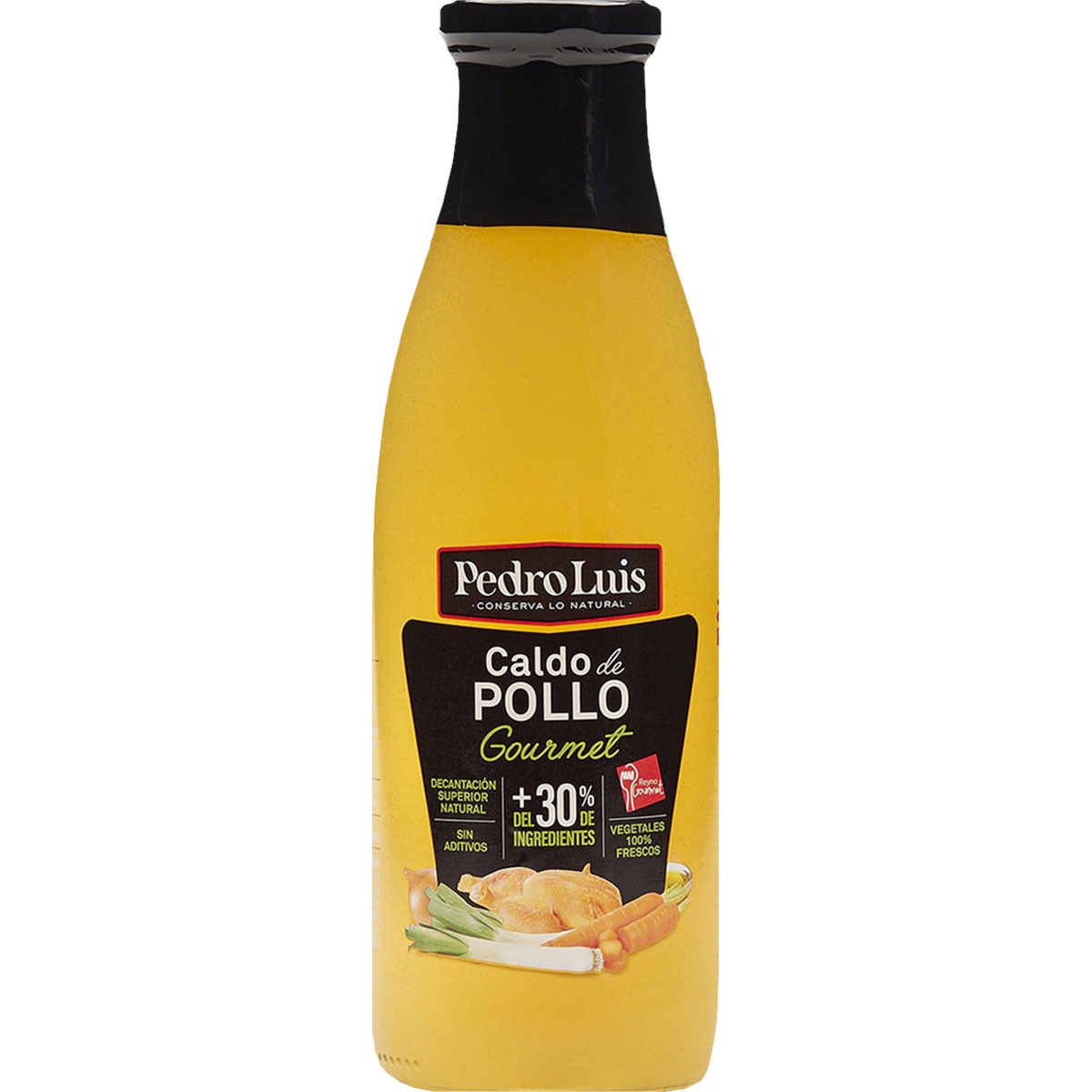 caldo de pollo gourmet botella 725 ml