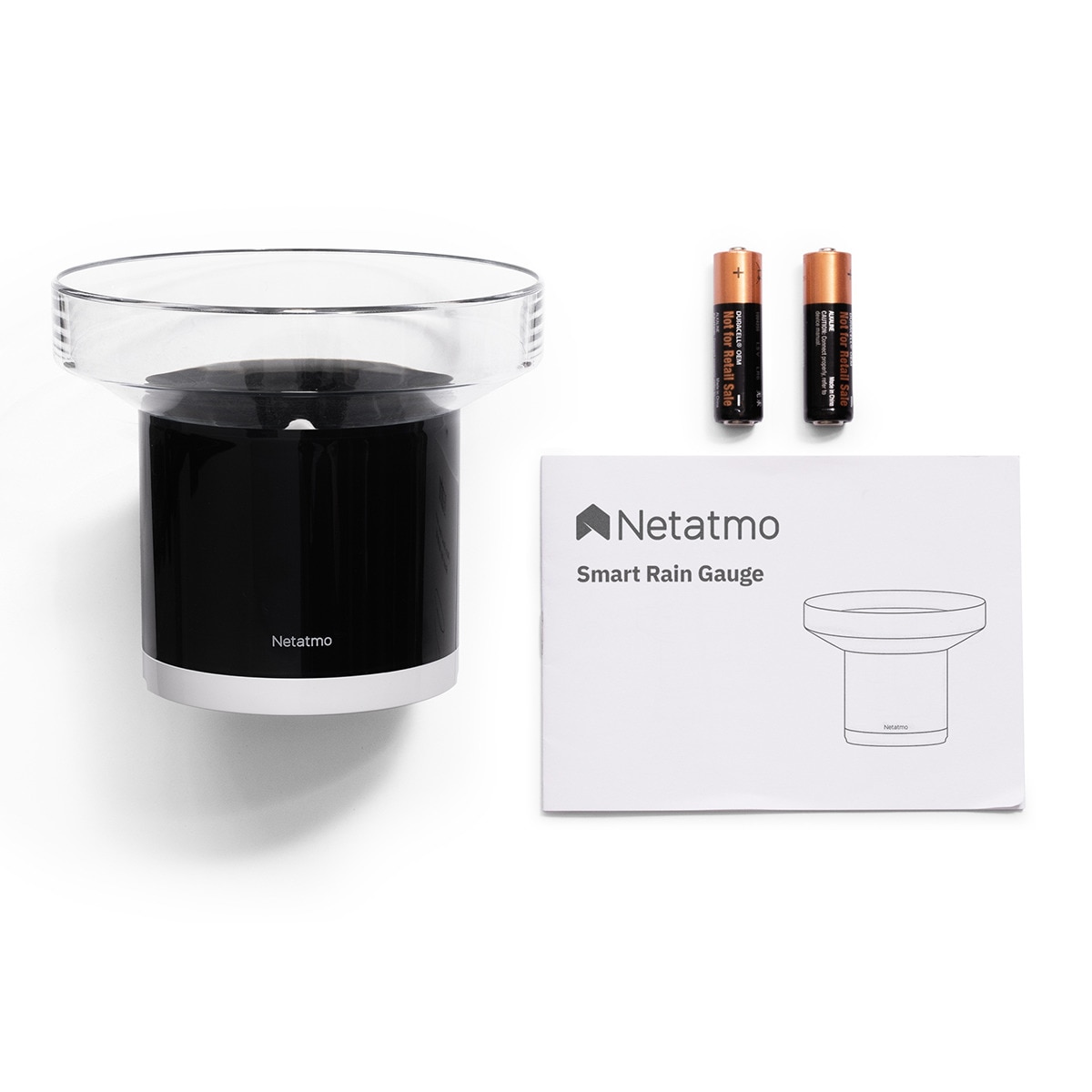 Pluviómetro inteligente Netatmo Negro / Transparente-6