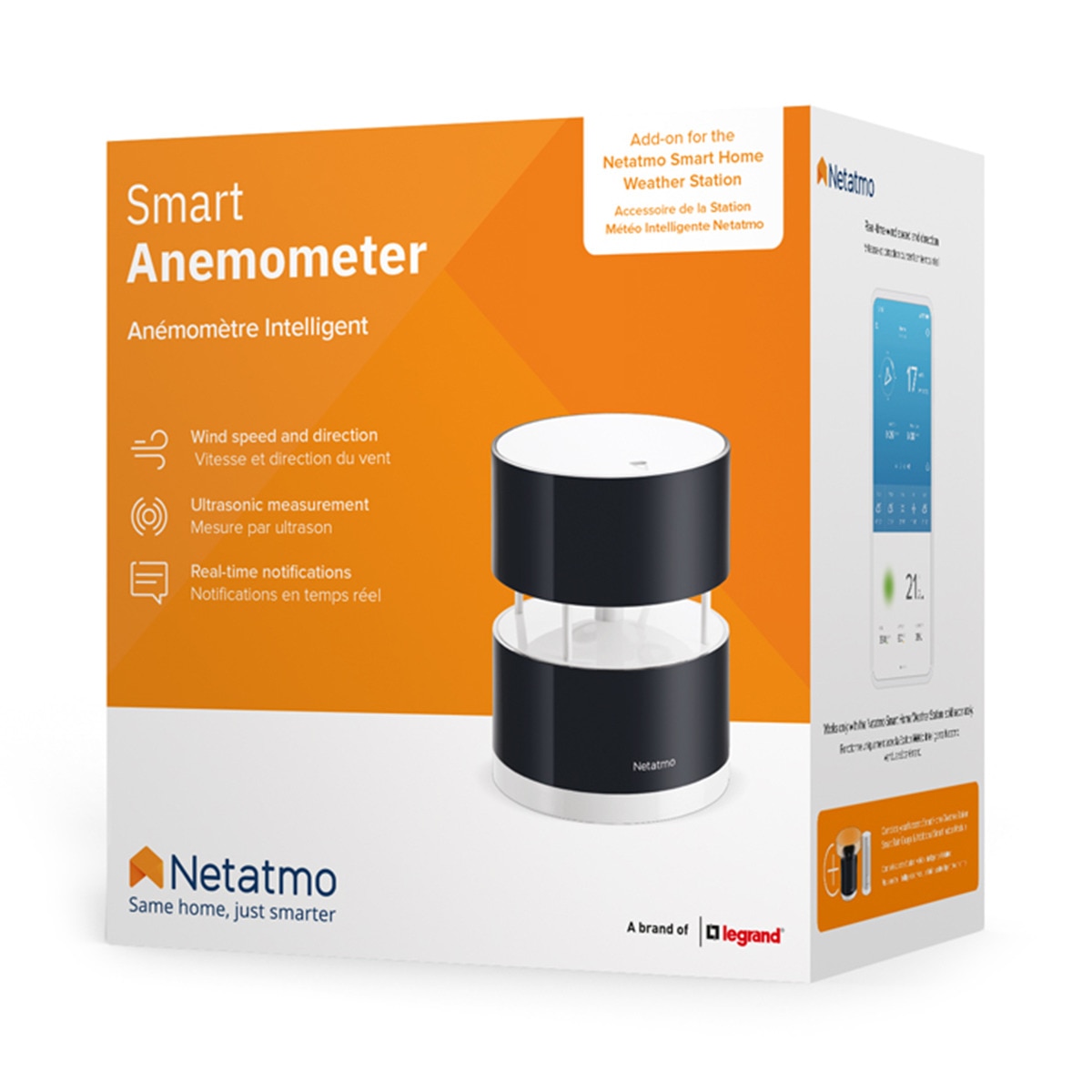 Anemómetro Netatmo Negro / Transparente-6