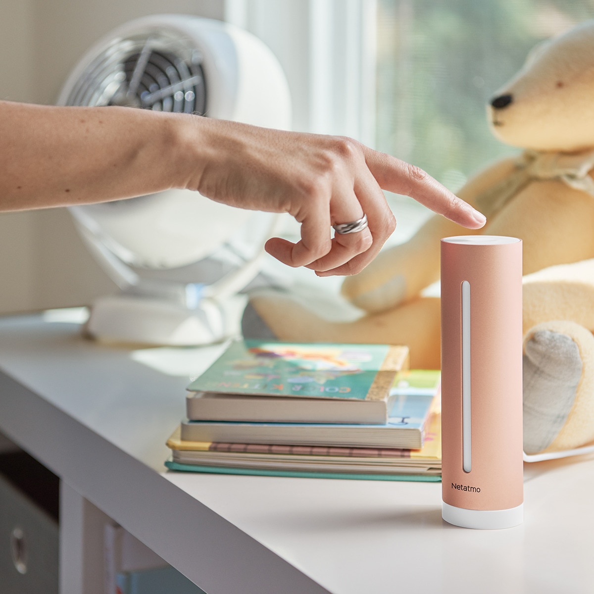 Medidor de calidad del aire Netatmo Healthy Home Coach Rosa-5