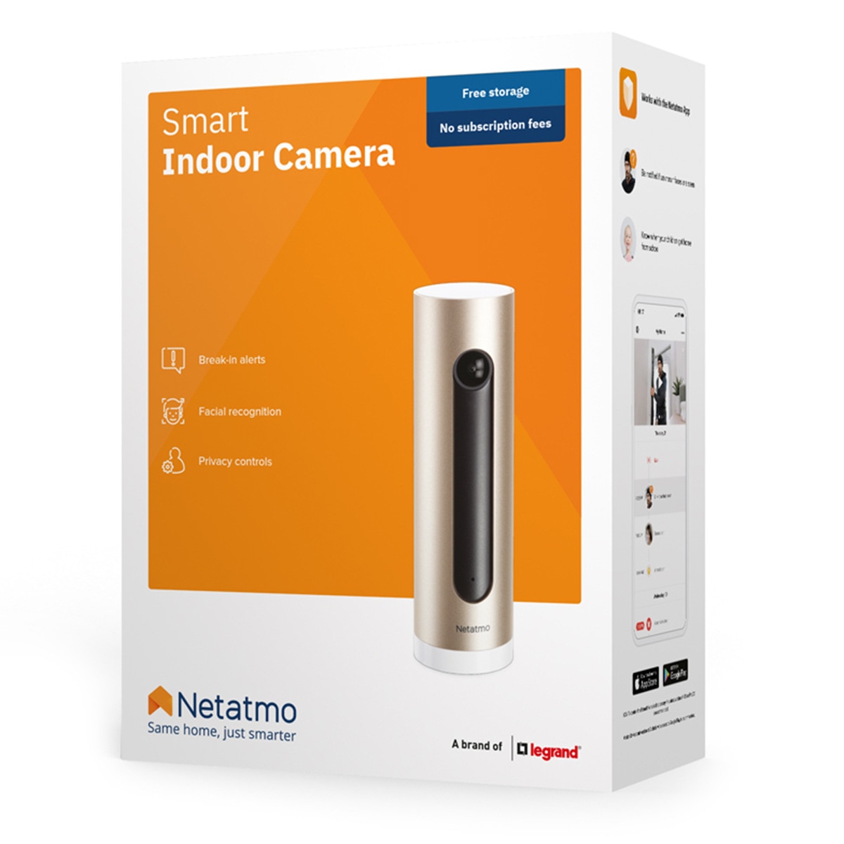 Cámara de seguridad interior Netatmo Welcome Aluminio / Dorado-8