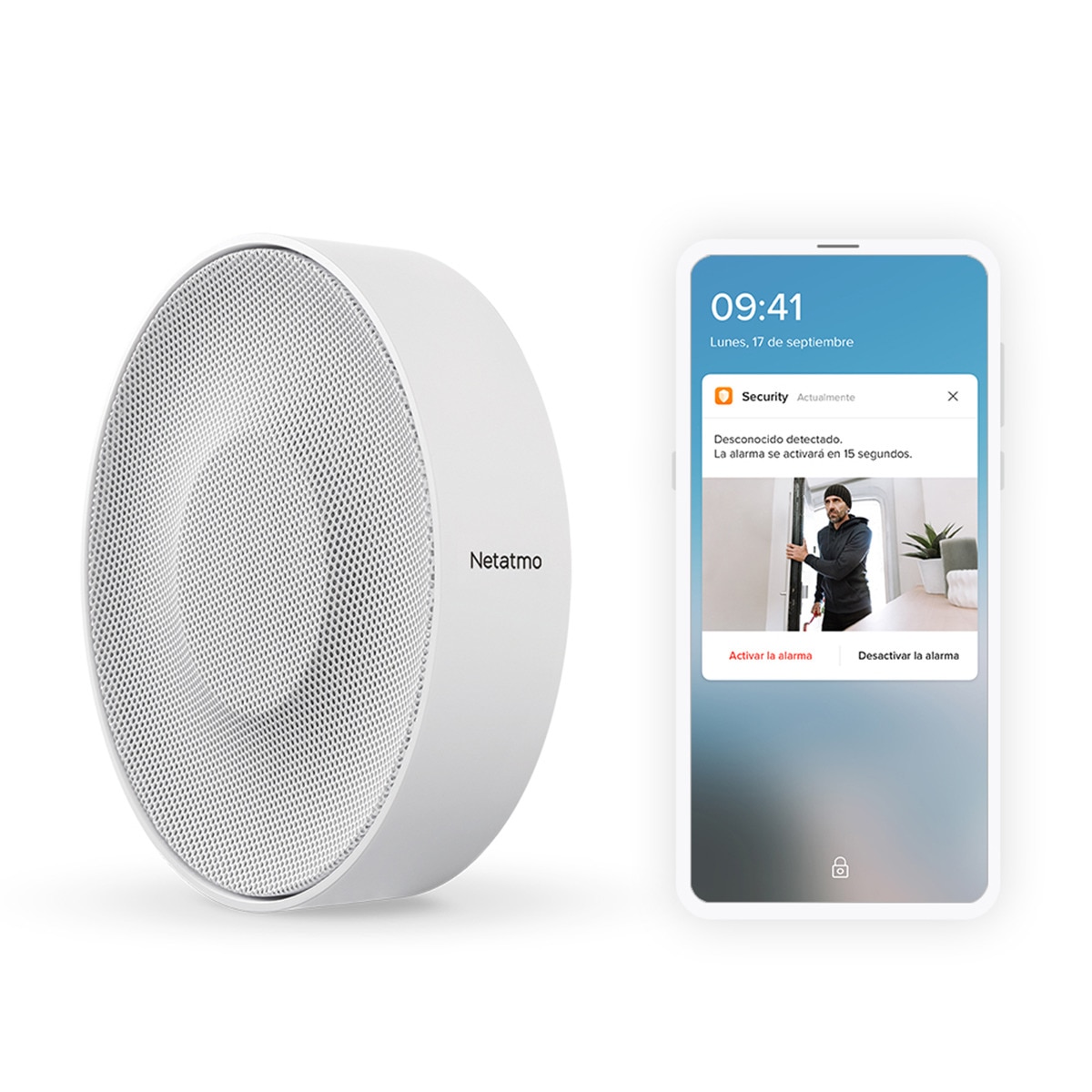 Sirena interior inteligente Netatmo Blanco-2