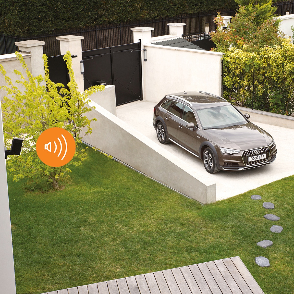 Cámara de vigilancia Wi-fi exterior Netatmo con sirena Full HD Negro-7