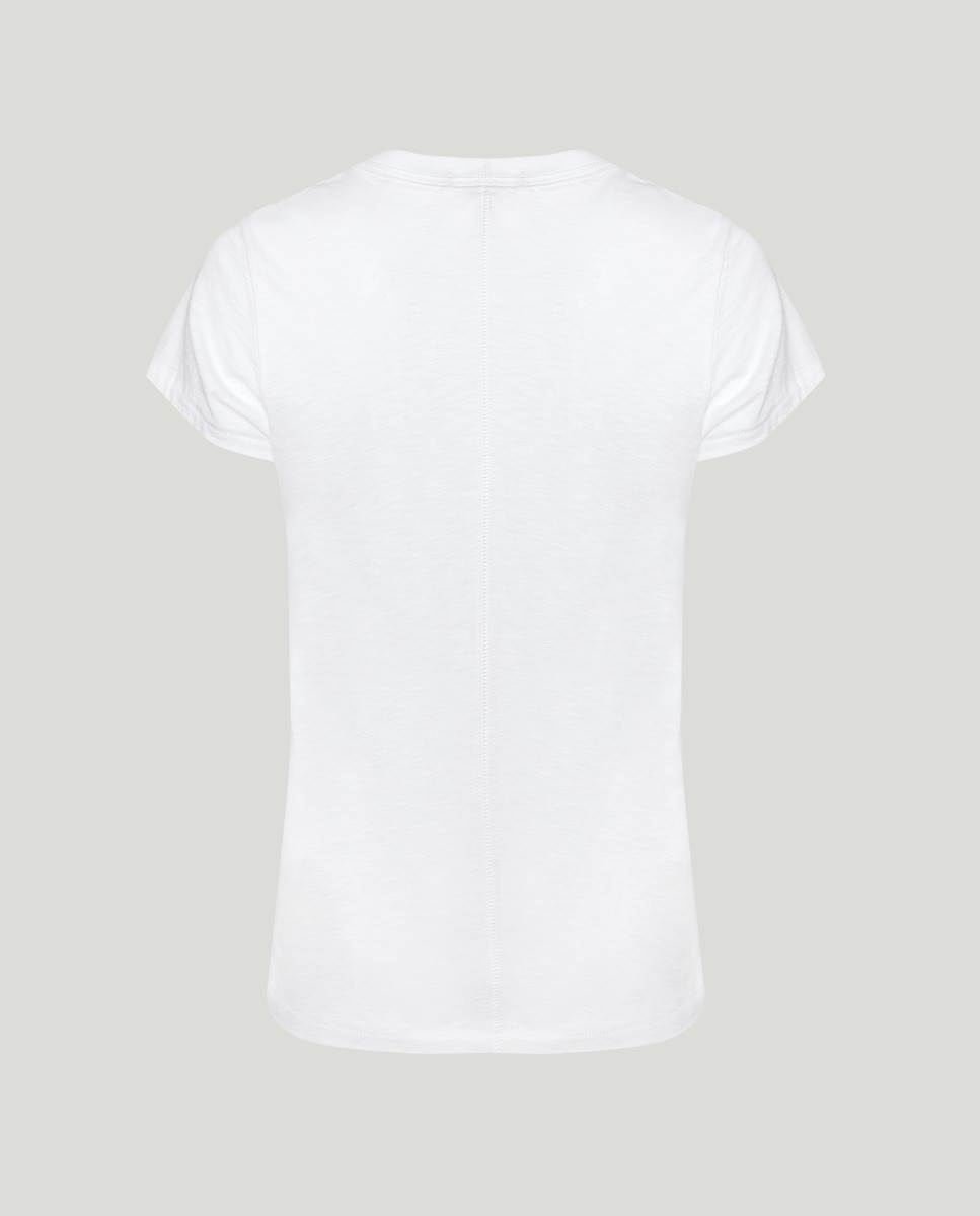 Camiseta de algodón Blanco-2