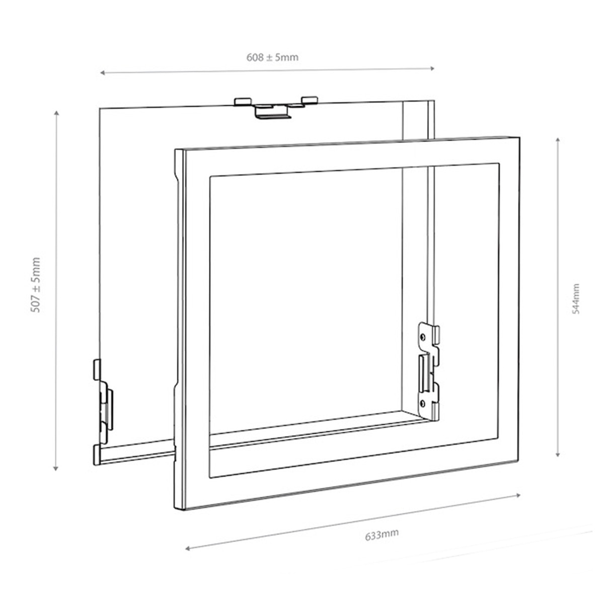 Marco para Chimenea Eléctrica Insertable Power Flame Negro-6