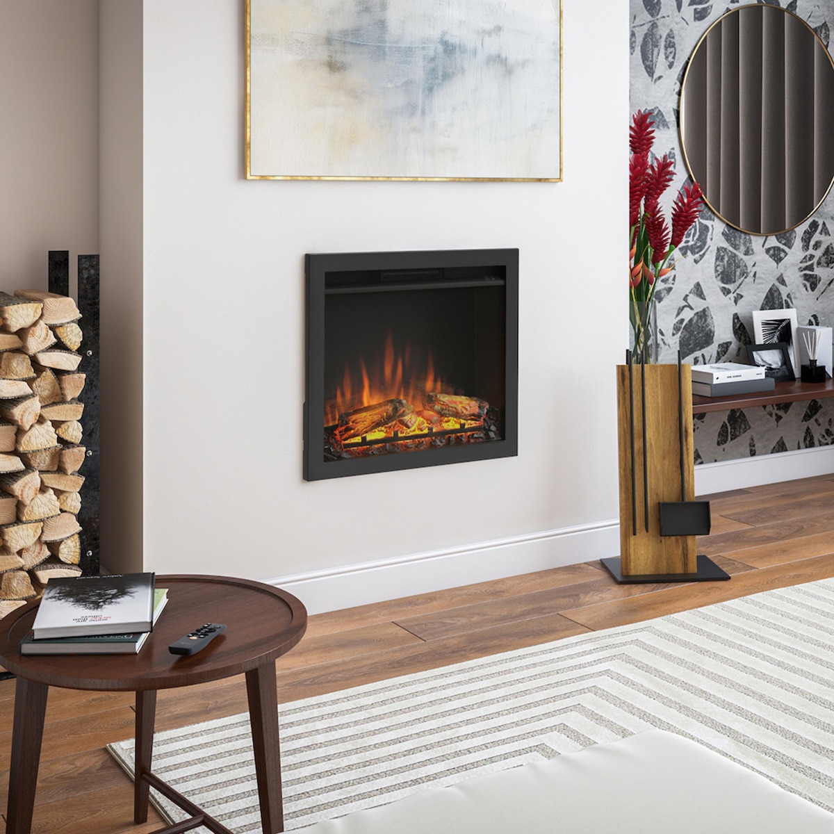 Marco para Chimenea Eléctrica Insertable Power Flame Negro-4