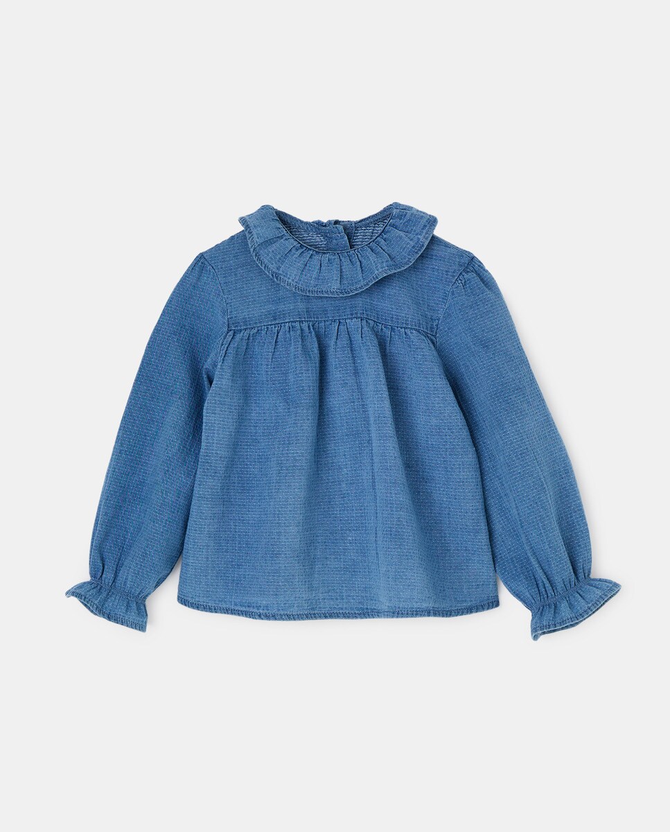 Chemises manches longues denim