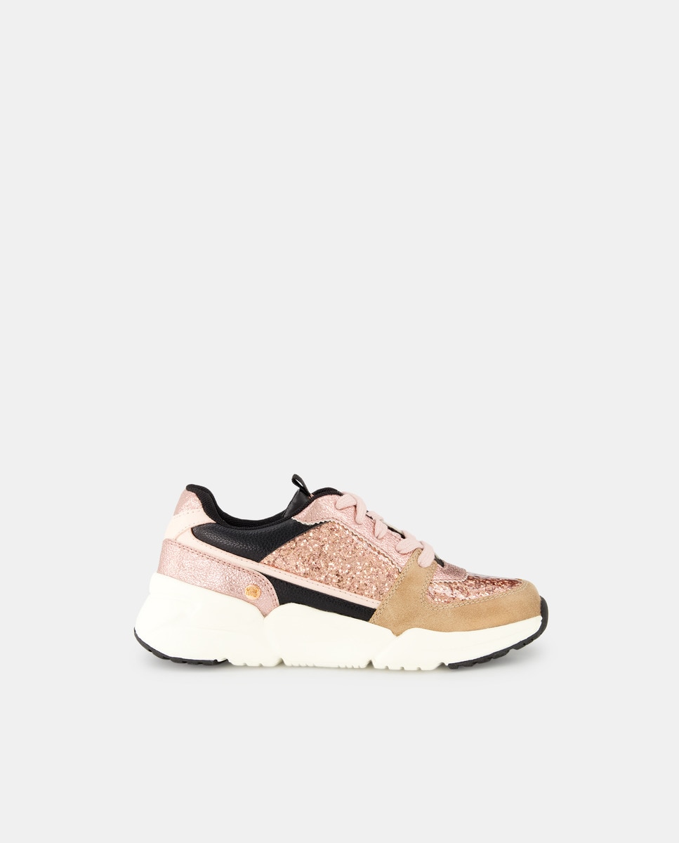 Chaussures à lacets basses style running à semelle épaisse