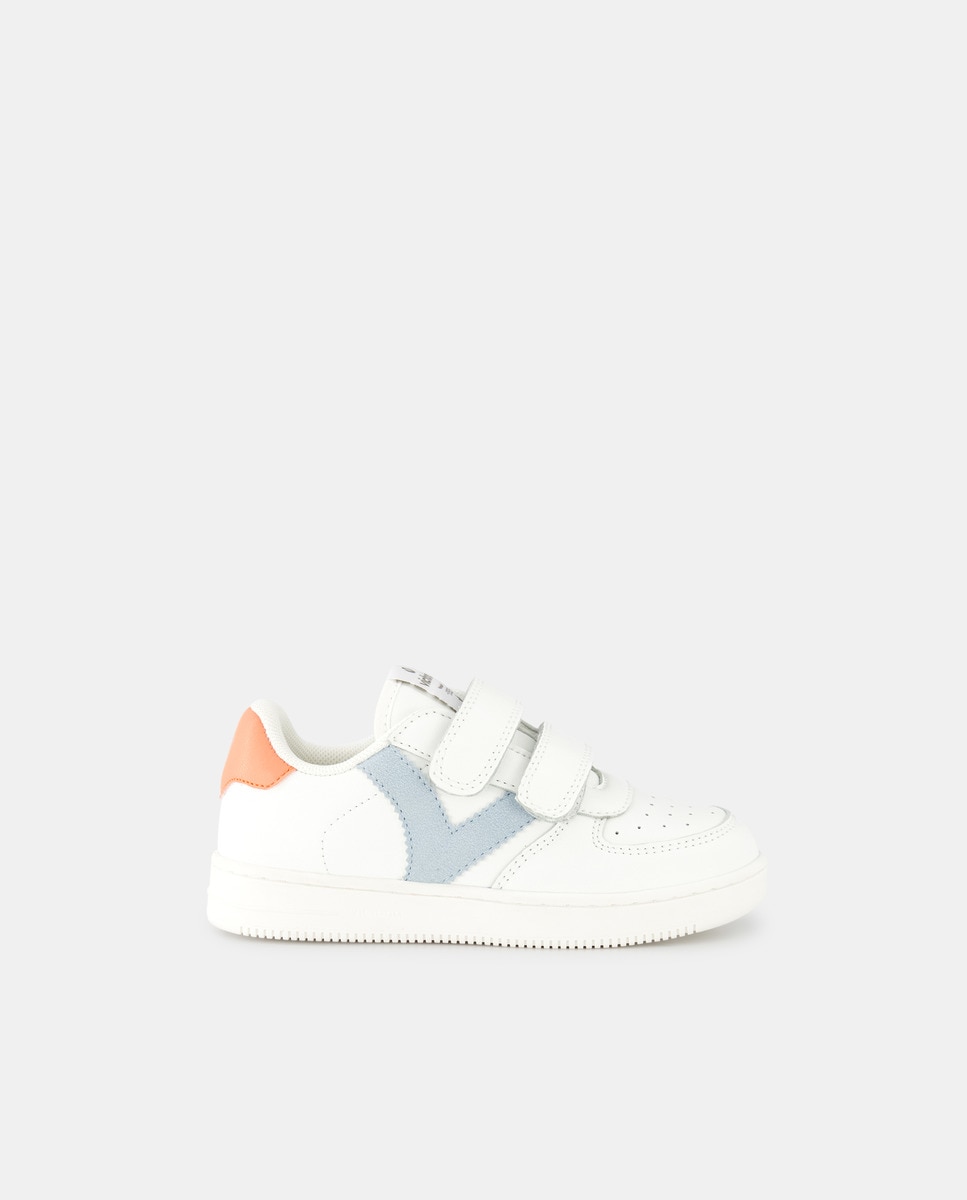 Chaussures basses style baskets avec logo et double bride autoagrippante