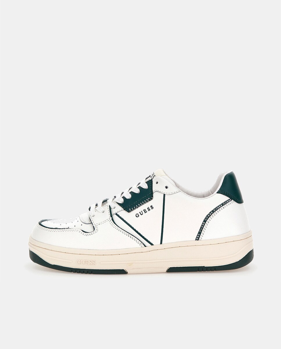 Chaussures Ancona style basket avec talon contrastant