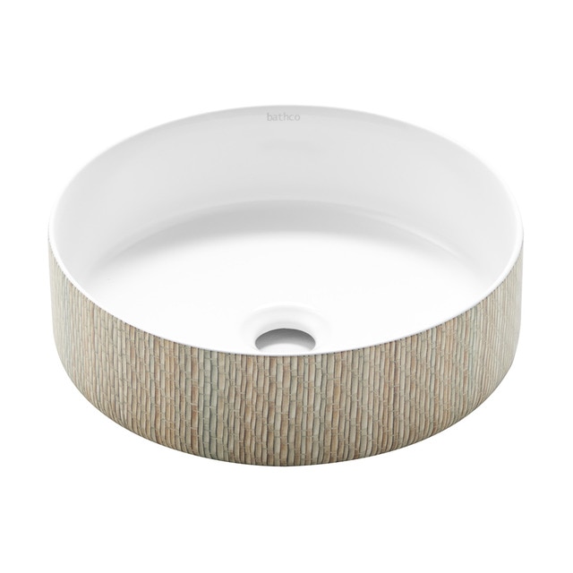 Imagem 0 de Lavatório de Bancada de Porcelana e Bambu Dinan