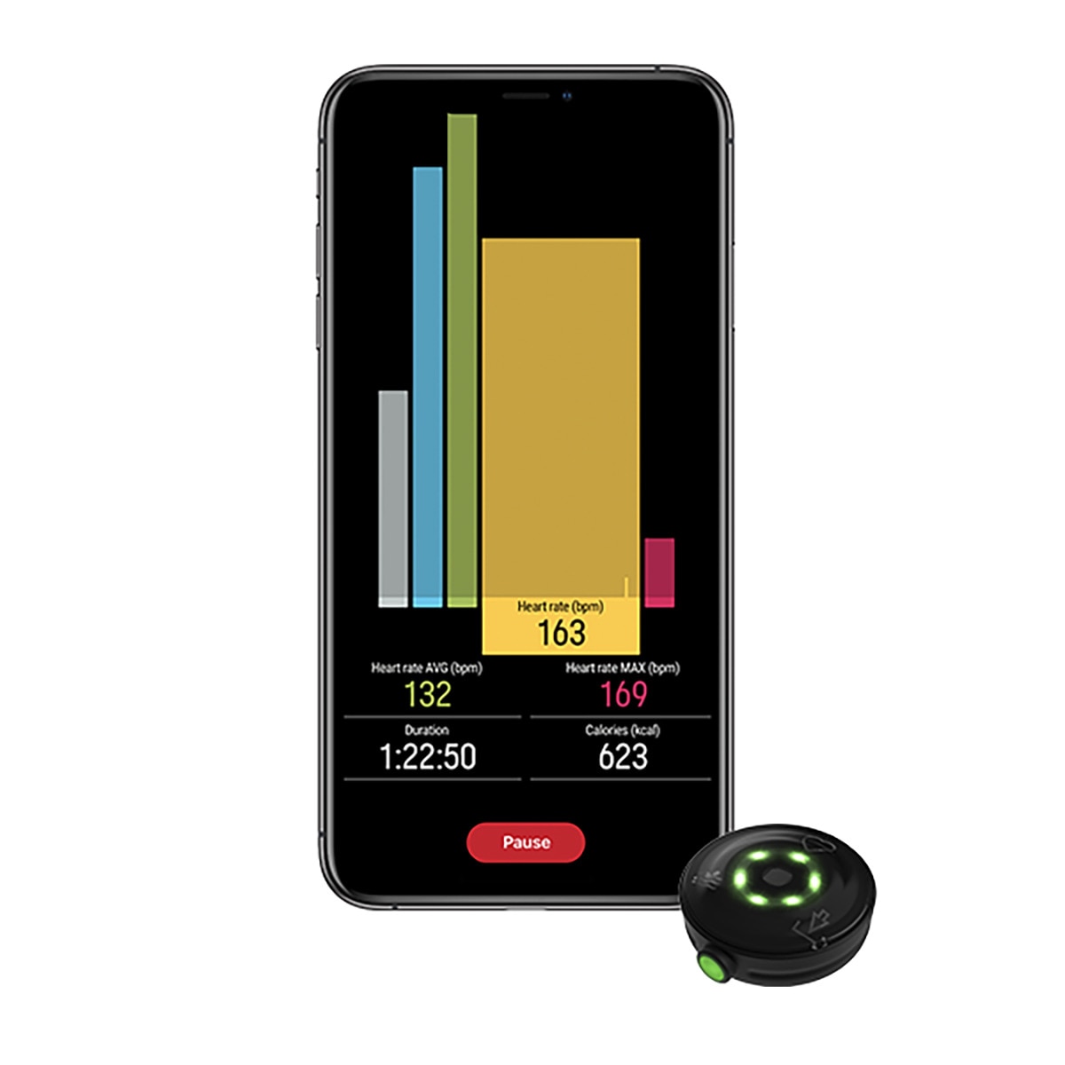 Sensor Ótico de Frequência Cardíaca Verity Sense 2023 M-XXL Preto-8