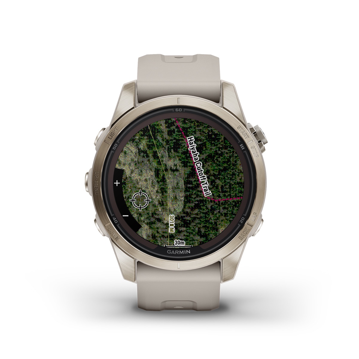 Relógio Smartwatch Fenix 7S Pro Safira Solar Dourado / Bege-10