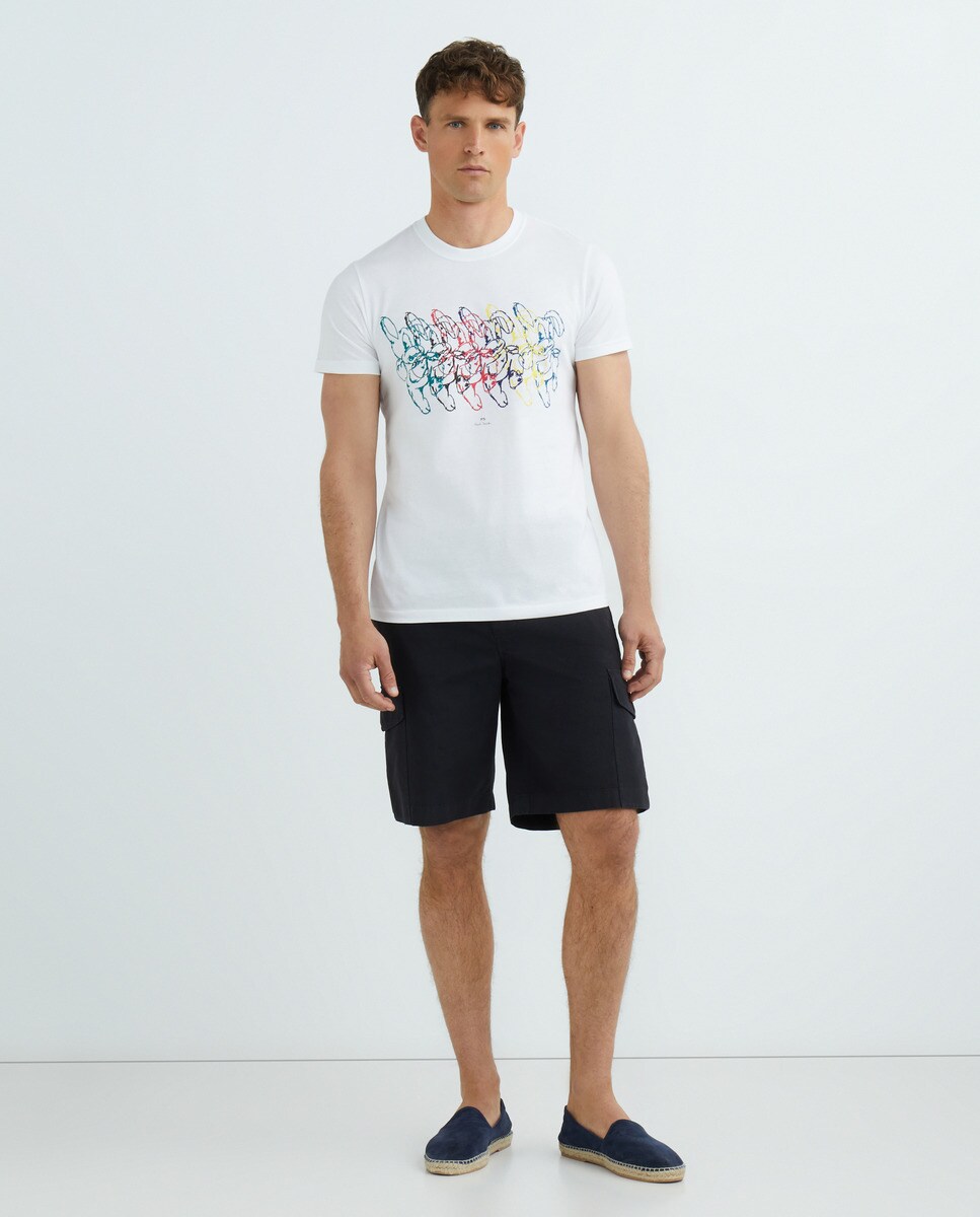 Tshirt manches courtes imprimé lapins