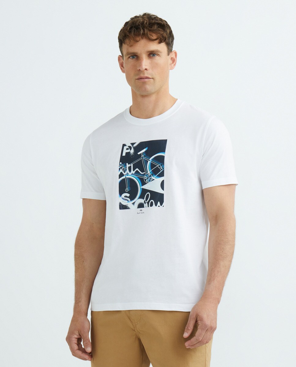 Tshirt manches courtes imprimé vélo