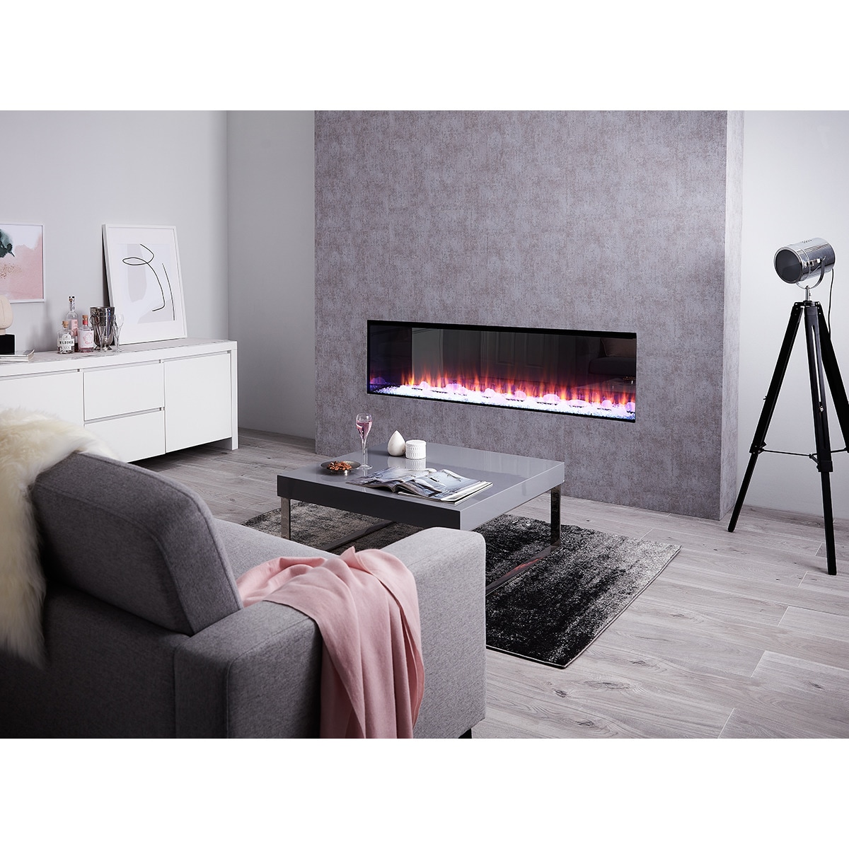 Chimenea Eléctrica New Forest 1600 Negro-9