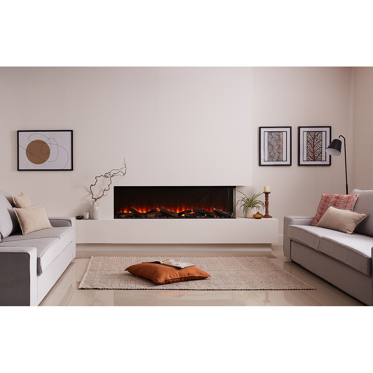Chimenea Eléctrica New Forest 1600 Negro-6