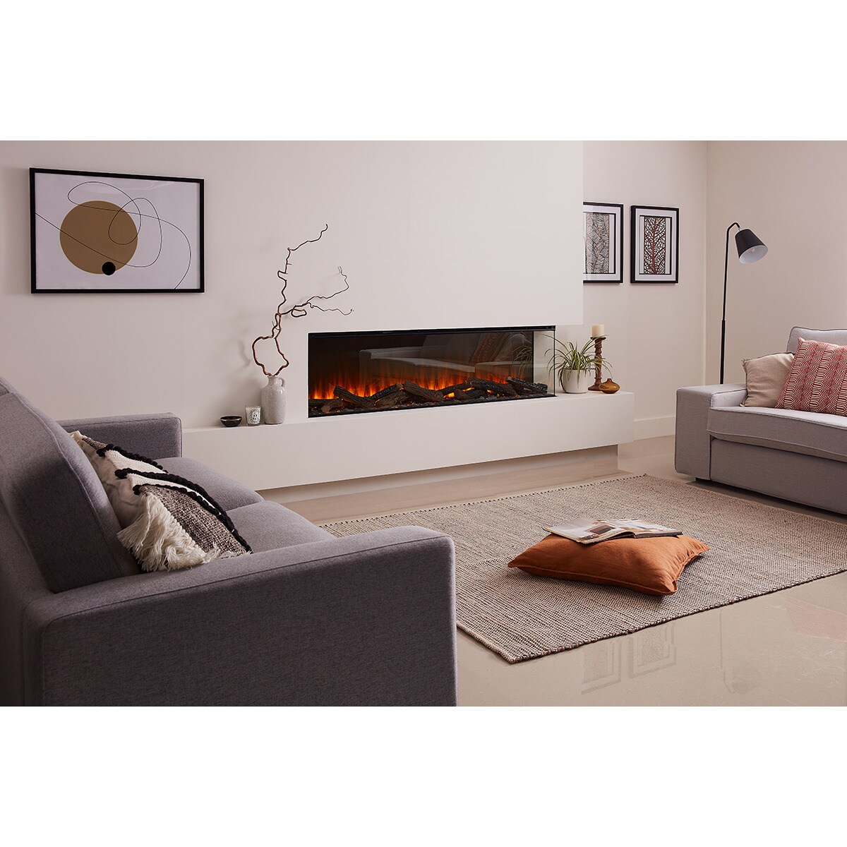 Chimenea Eléctrica New Forest 1600 Negro-5