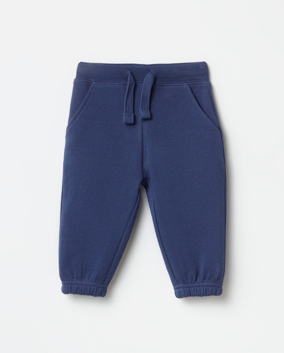 Pantalon jogger piqué avec poches