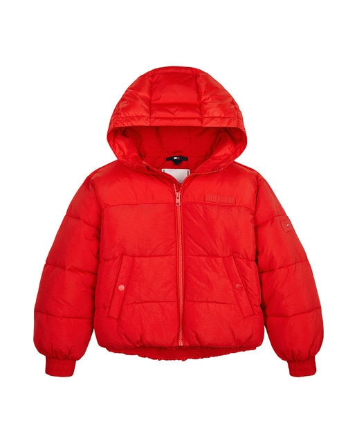 Imagen 0 de Abrigo de niña acolchado con capucha