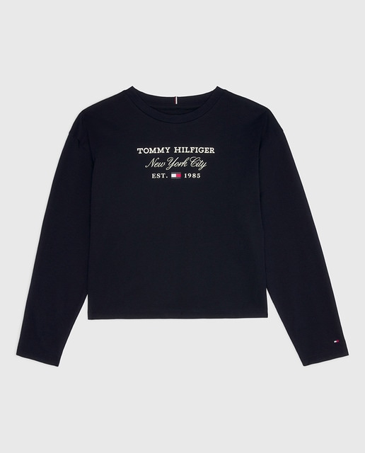 Imagen 0 de Camiseta de bebé niña de cuello redondo y manga larga