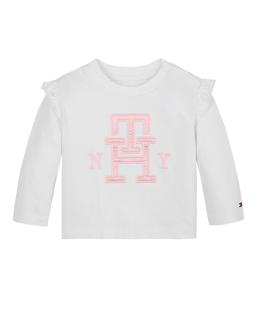 Imagen 0 de Camiseta de bebé niña de cuello redondo y manga larga