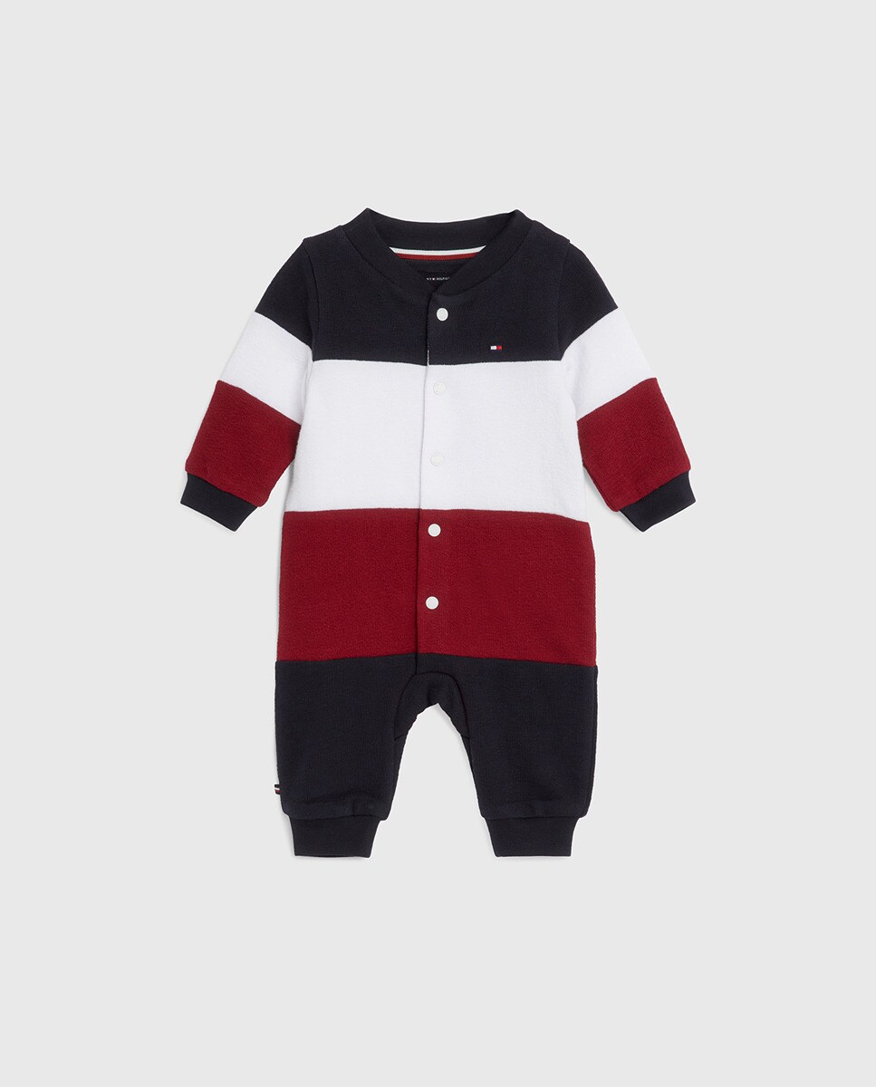 Grenouillère à col rond et manches longues