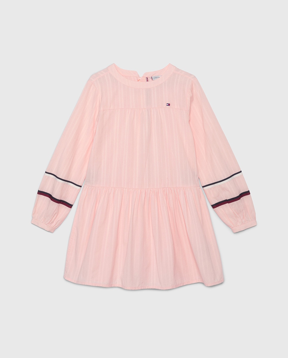 Robe à col rond et manches longues