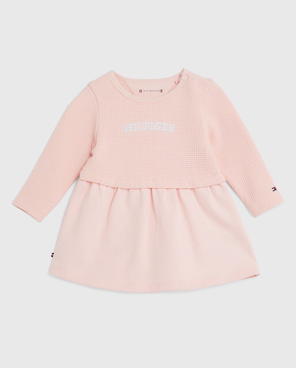 Robe à col rond et manches longues