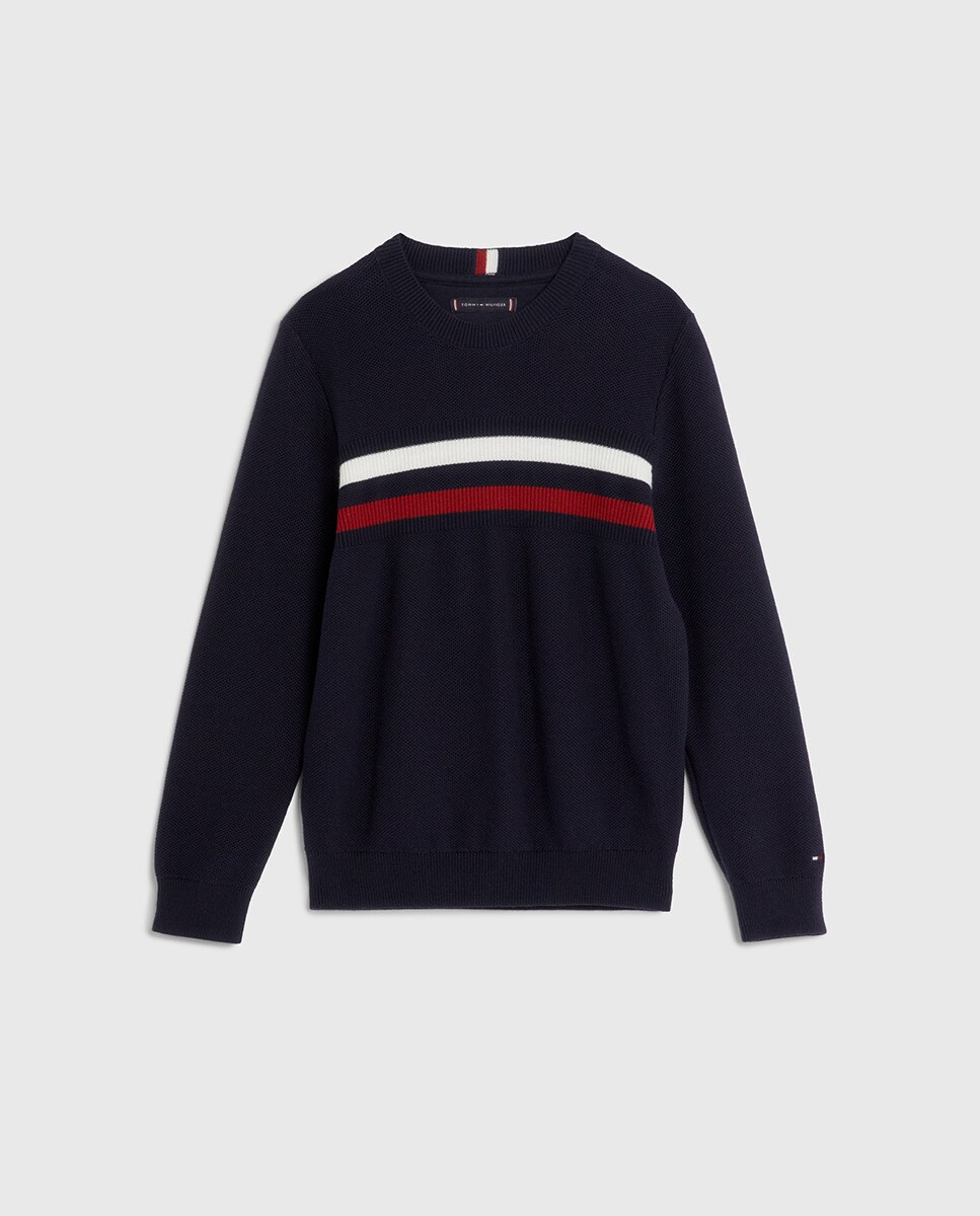 Pull à col rond et manches longues