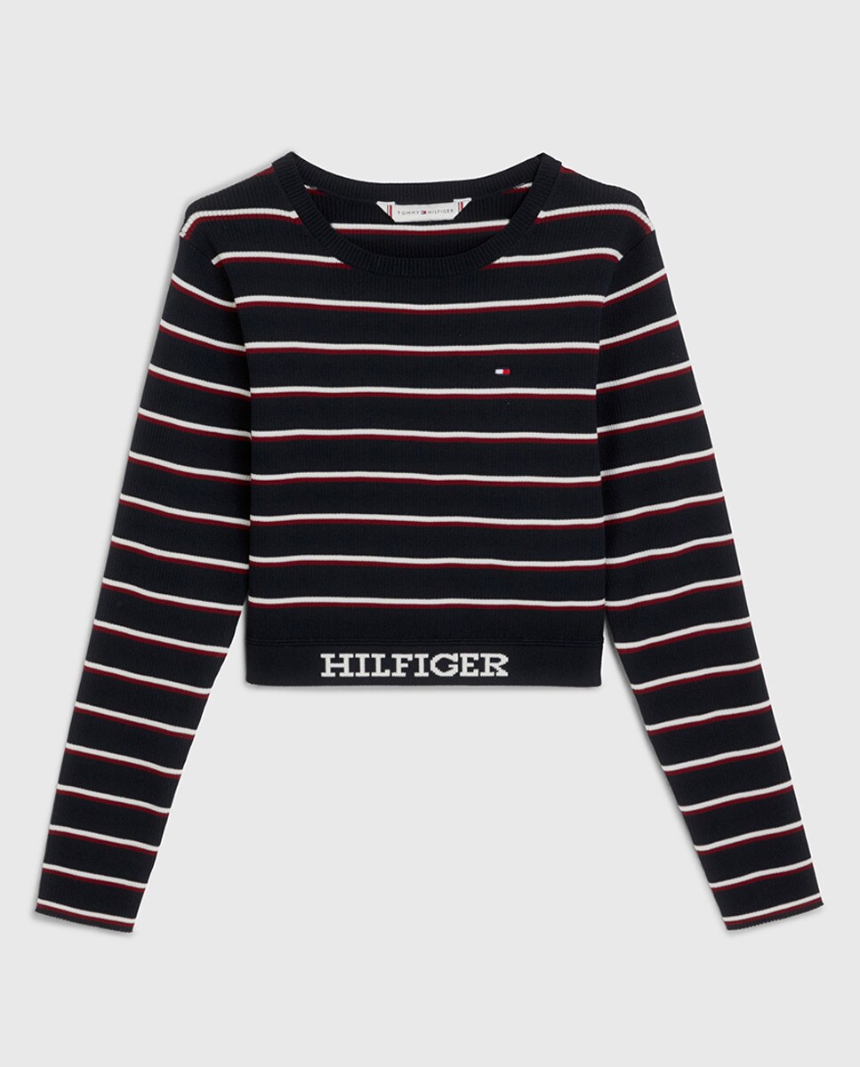 Pull à col rond et manches longues