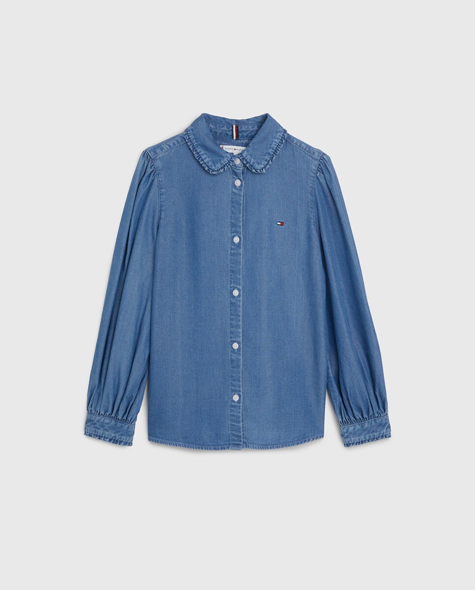 Chemise à col et manches longues