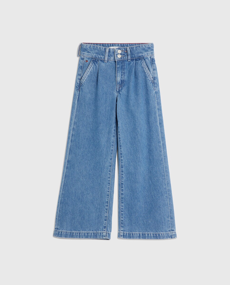 Jean wide leg taille haute