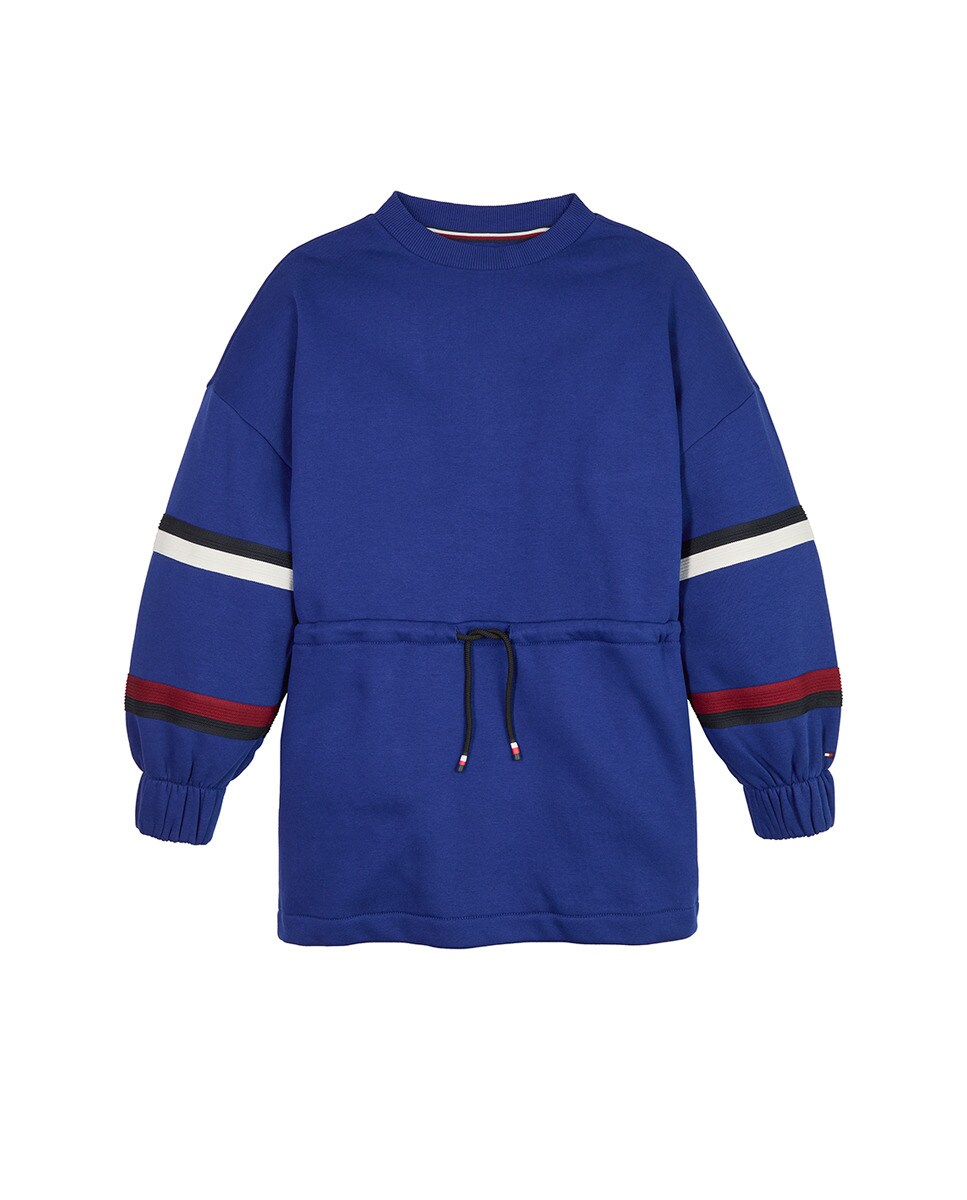 Robe à col rond et manches longues