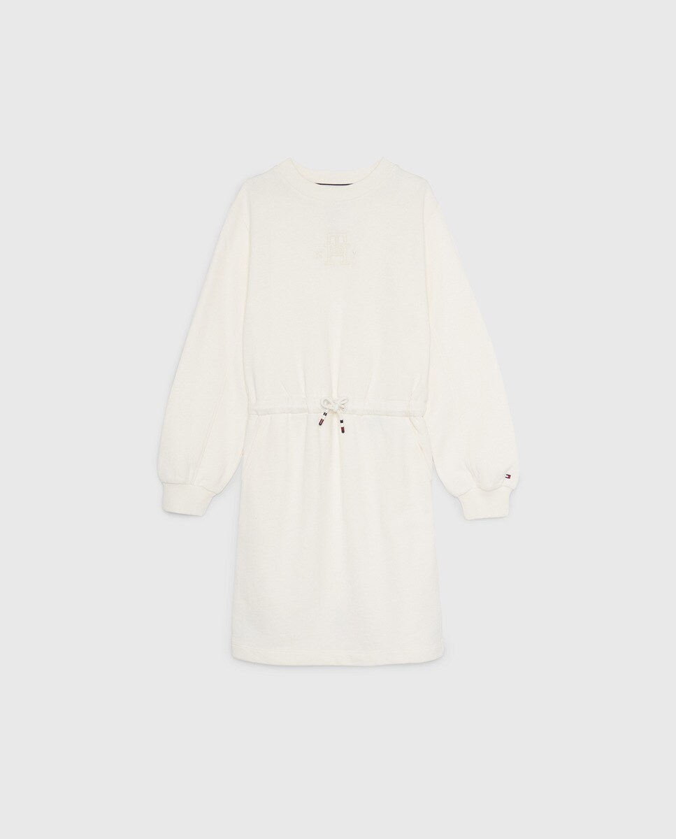 Robe à col rond et manches longues